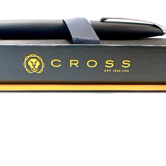 ❌SOLD❌ A.T. Cross Company ATX Basalt Black Ballpoint Pen 882-3 NEW Retail: $85 - Picture 3 of 11